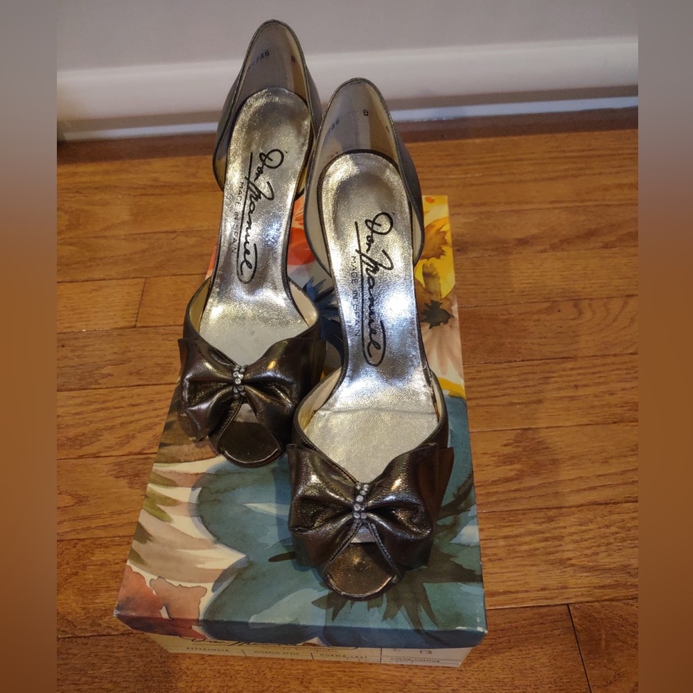 Don Manuel Pewter Leather Heels - 6